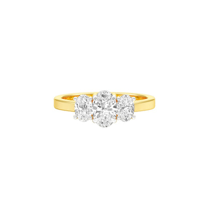 Everlasting Link Diamond Engagement Ring 18 KT / Yellow Gold / 22