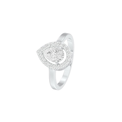 Glitz & Vows Diamond Engagement Ring 18 KT / White Gold / 22