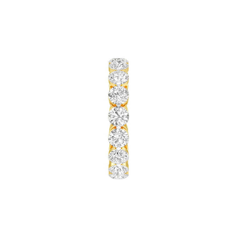 Pure Circle Diamond Band Ring 18 KT / Yellow Gold / 22