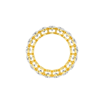 Pure Circle Diamond Band Ring 18 KT / Yellow Gold / 22