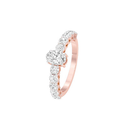Yes Ofcourse Diamond Engagement Ring 18 KT / Rose Gold / 22