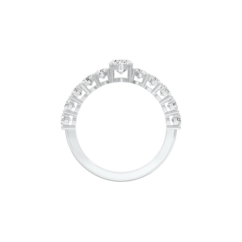 Yes Ofcourse Diamond Engagement Ring 18 KT / White Gold / 22