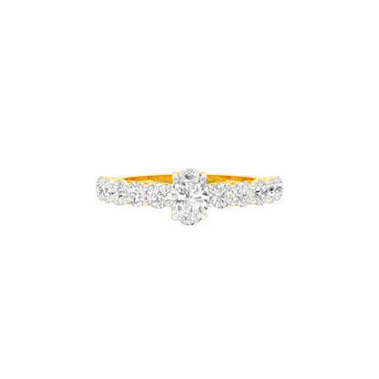 Yes Ofcourse Diamond Engagement Ring 18 KT / Yellow Gold / 22