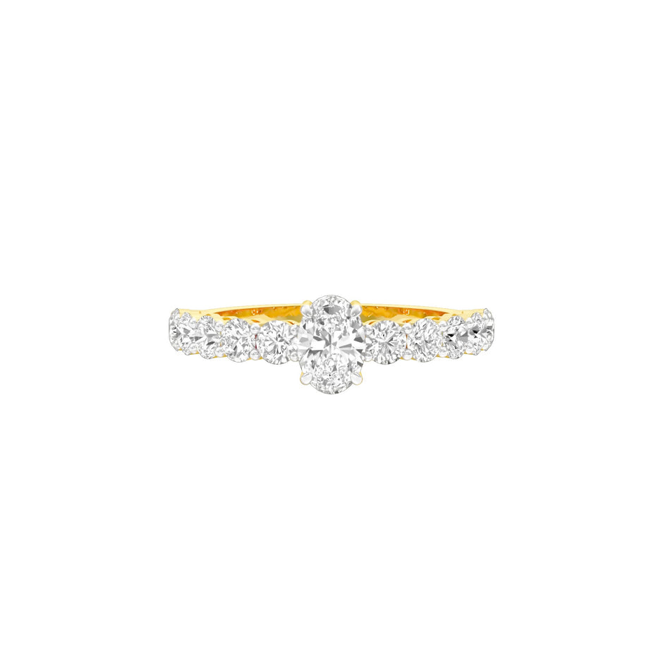 Yes Ofcourse Diamond Engagement Ring 18 KT / Yellow Gold / 22