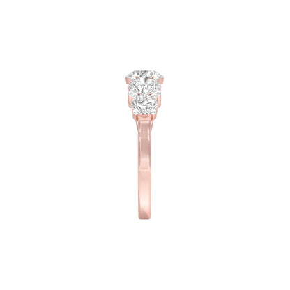 Love Glow Diamond Band Ring 18 KT / Rose Gold / 22