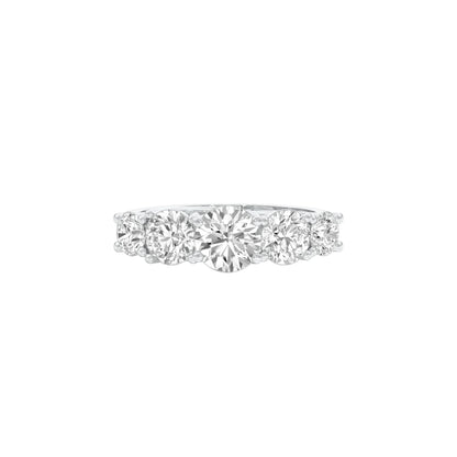 Love Glow Diamond Band Ring 18 KT / White Gold / 22