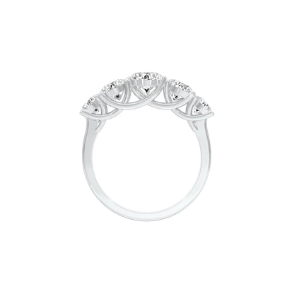 Love Glow Diamond Band Ring 18 KT / White Gold / 22
