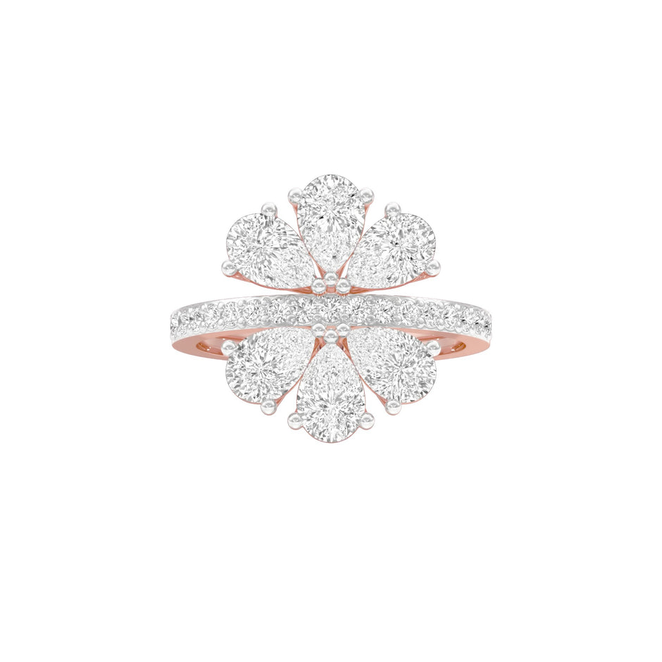 Aftermath Glow Diamond Cocktail Ring 18 KT / Rose Gold / 22