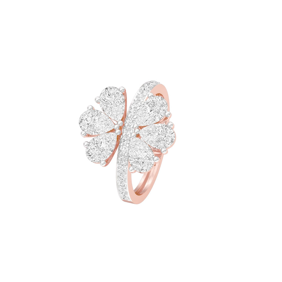 Aftermath Glow Diamond Cocktail Ring 18 KT / Rose Gold / 22