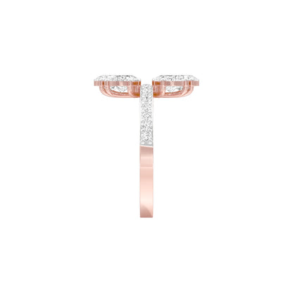 Aftermath Glow Diamond Cocktail Ring 18 KT / Rose Gold / 22