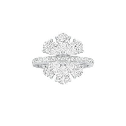 Aftermath Glow Diamond Cocktail Ring 18 KT / White Gold / 22