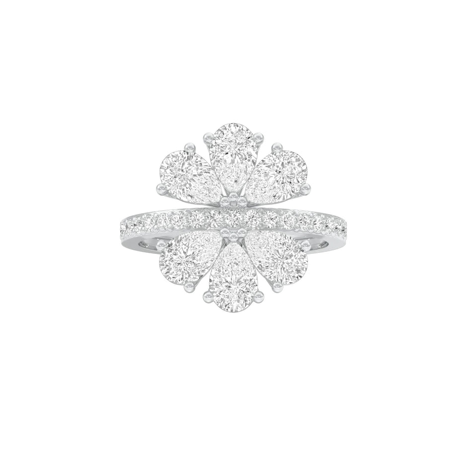 Aftermath Glow Diamond Cocktail Ring 18 KT / White Gold / 22