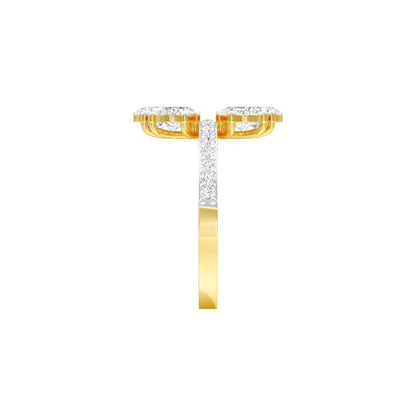 Aftermath Glow Diamond Cocktail Ring 18 KT / Yellow Gold / 22