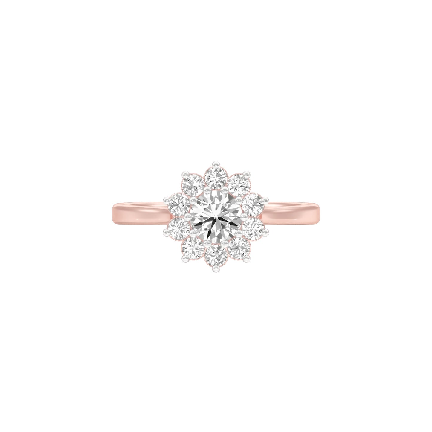 A Lifetime Diamond Engagement Ring 18 KT / Rose Gold / 22