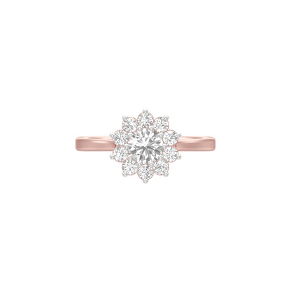 A Lifetime Diamond Engagement Ring 18 KT / Rose Gold / 18