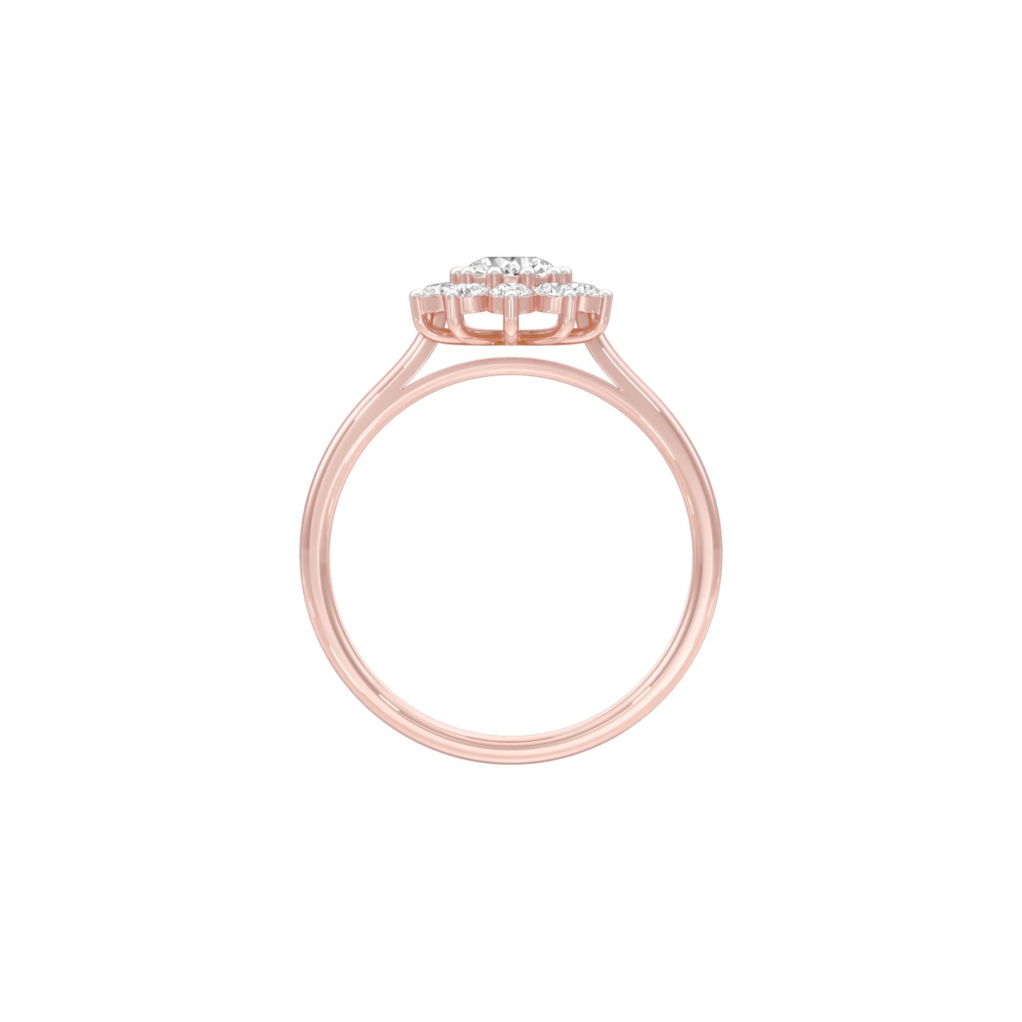 A Lifetime Diamond Engagement Ring 18 KT / Rose Gold / 22
