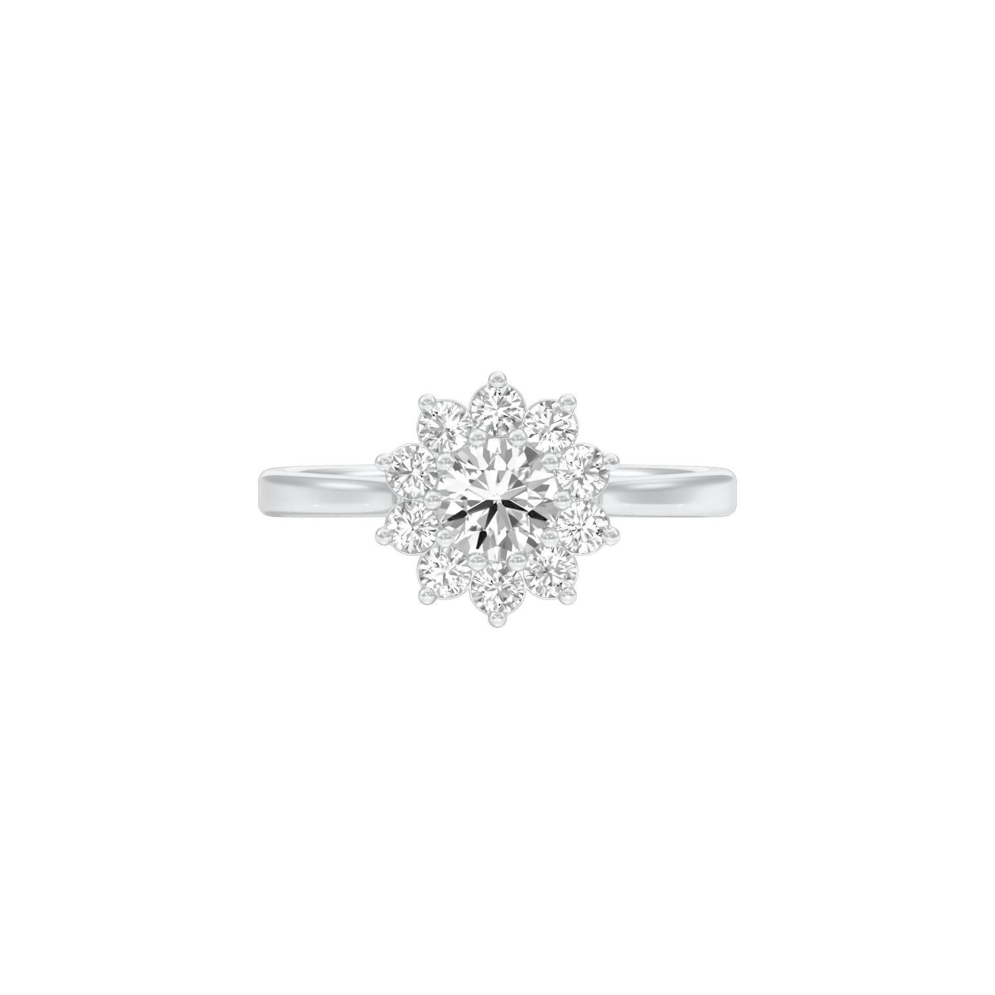 A Lifetime Diamond Engagement Ring 18 KT / White Gold / 22