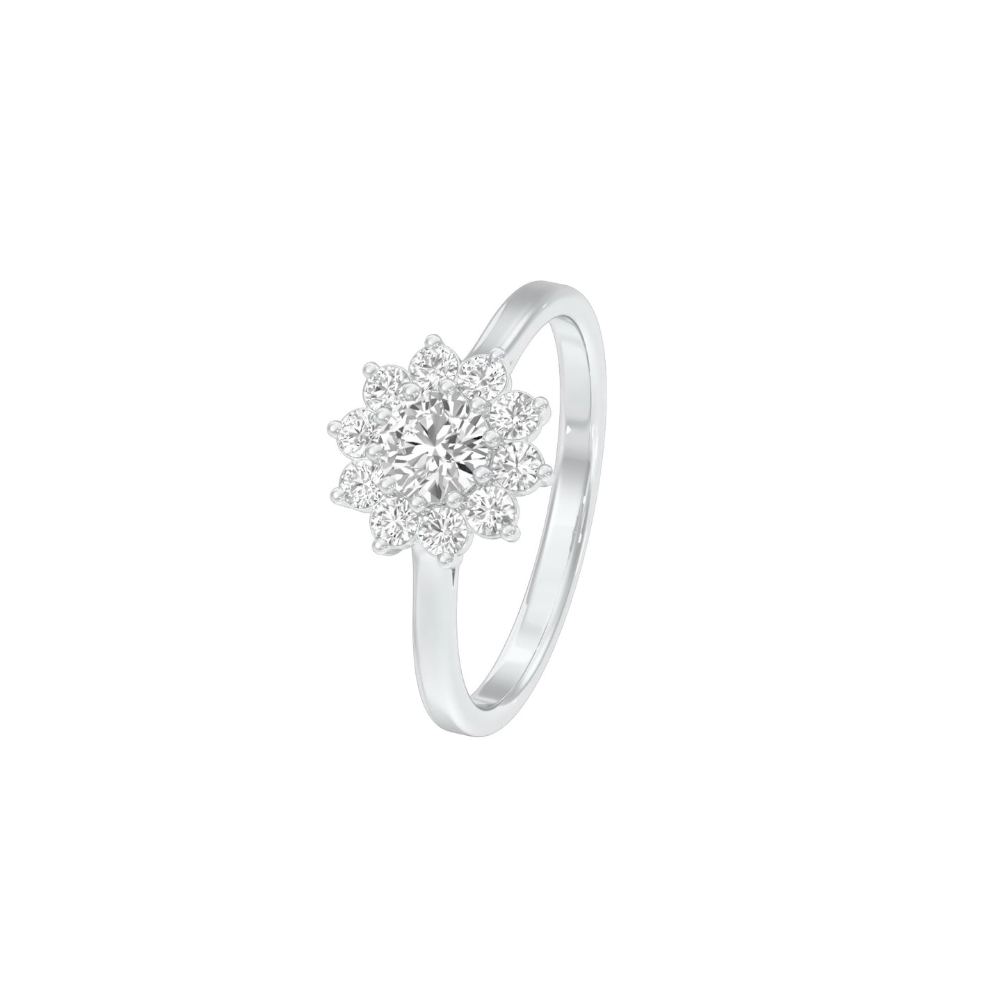 A Lifetime Diamond Engagement Ring 18 KT / White Gold / 22