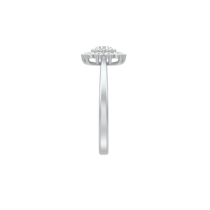 A Lifetime Diamond Engagement Ring 18 KT / White Gold / 18