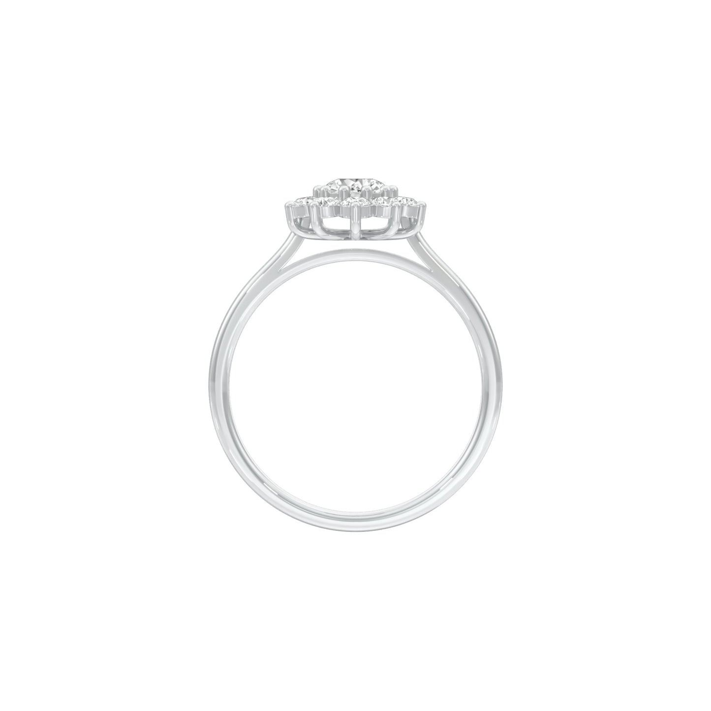 A Lifetime Diamond Engagement Ring 18 KT / White Gold / 22