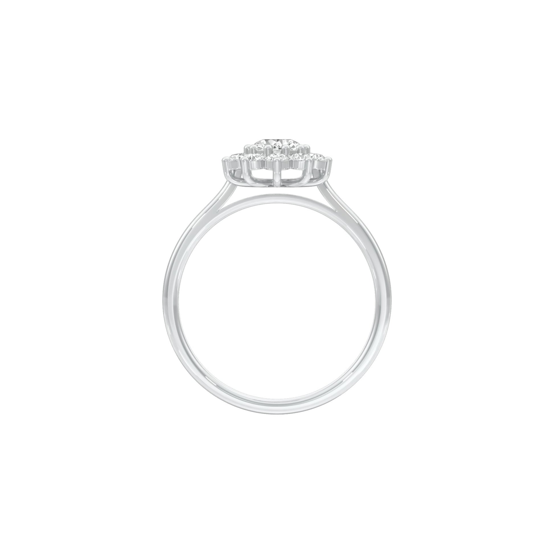 A Lifetime Diamond Engagement Ring 18 KT / White Gold / 22