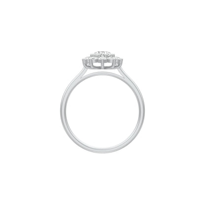 A Lifetime Diamond Engagement Ring 18 KT / White Gold / 18