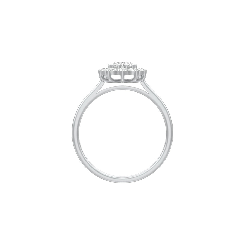 A Lifetime Diamond Engagement Ring 18 KT / White Gold / 18
