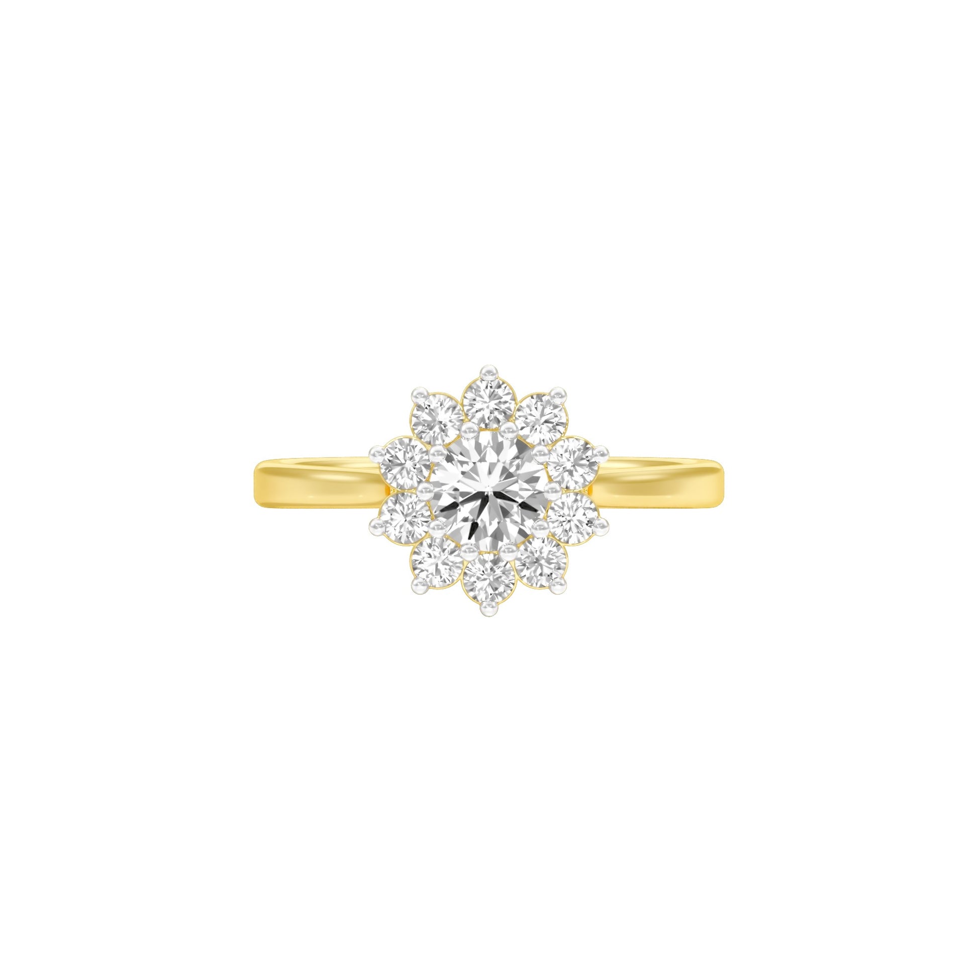 A Lifetime Diamond Engagement Ring 18 KT / Yellow Gold / 22