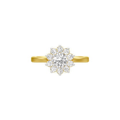 A Lifetime Diamond Engagement Ring 18 KT / Yellow Gold / 18
