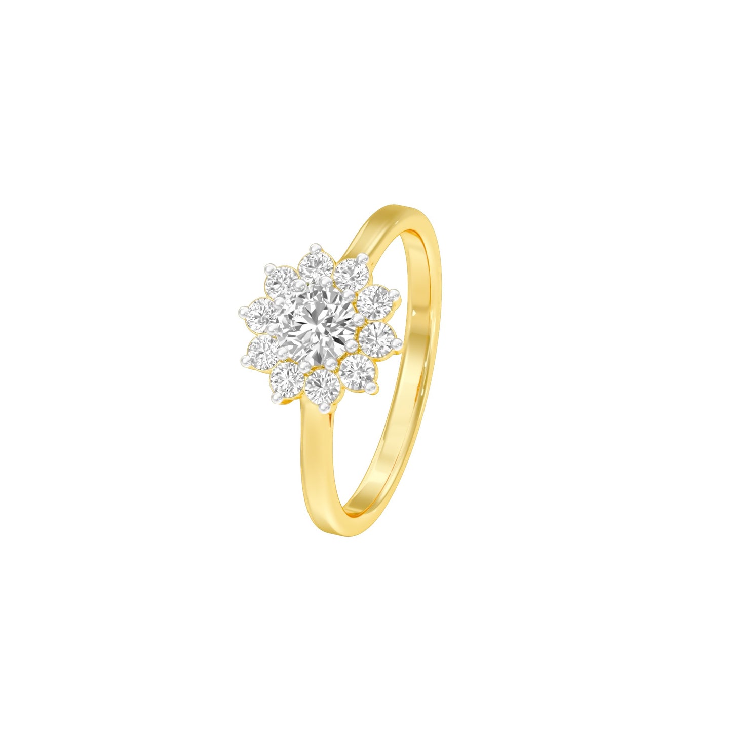 A Lifetime Diamond Engagement Ring 18 KT / Yellow Gold / 22