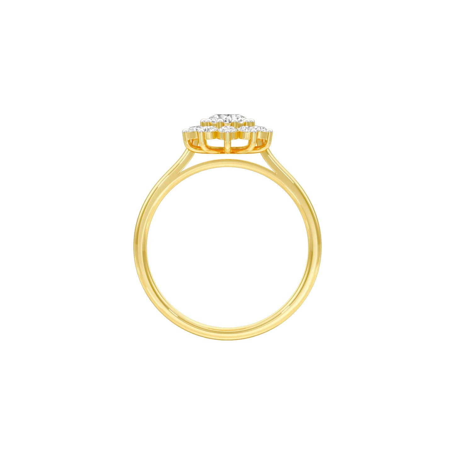 A Lifetime Diamond Engagement Ring 18 KT / Yellow Gold / 22