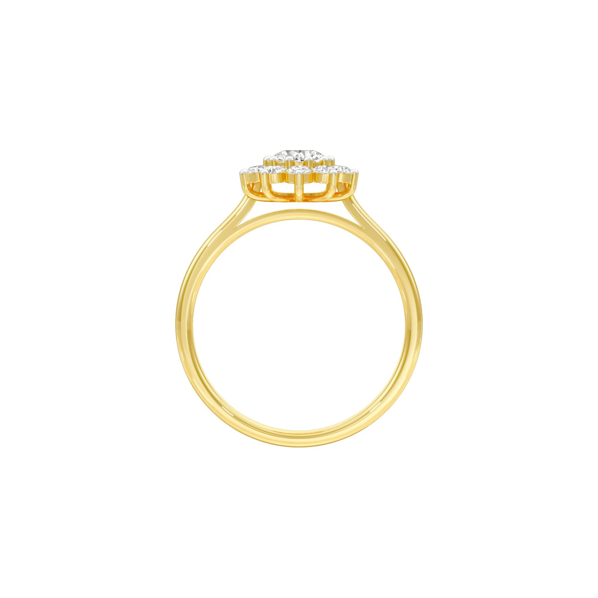 A Lifetime Diamond Engagement Ring 18 KT / Yellow Gold / 22