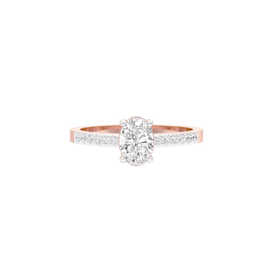 At Last Forever Diamond Engagement Ring 18 KT / Rose Gold / 22