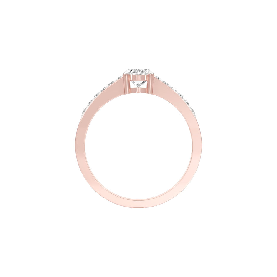 At Last Forever Diamond Engagement Ring 18 KT / Rose Gold / 22