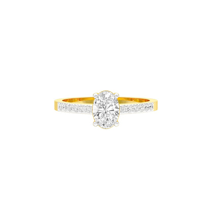 At Last Forever Diamond Engagement Ring 18 KT / Yellow Gold / 22