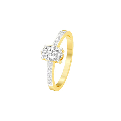 At Last Forever Diamond Engagement Ring 18 KT / Yellow Gold / 22