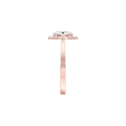 Flawless Femme Diamond Engagement Ring 18 KT / Rose Gold / 22