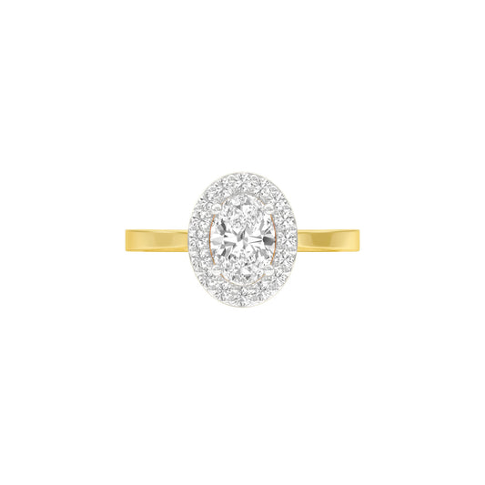 Flawless Femme Diamond Engagement Ring 18 KT / Yellow Gold / 22