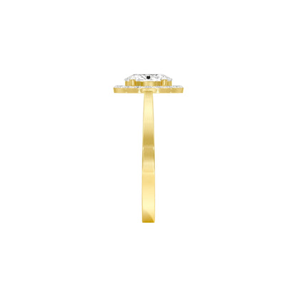 Flawless Femme Diamond Engagement Ring 18 KT / Yellow Gold / 22