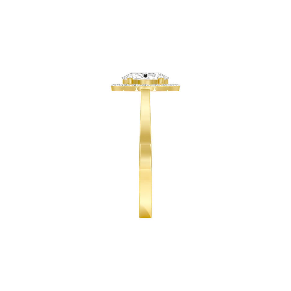 Flawless Femme Diamond Engagement Ring 18 KT / Yellow Gold / 22
