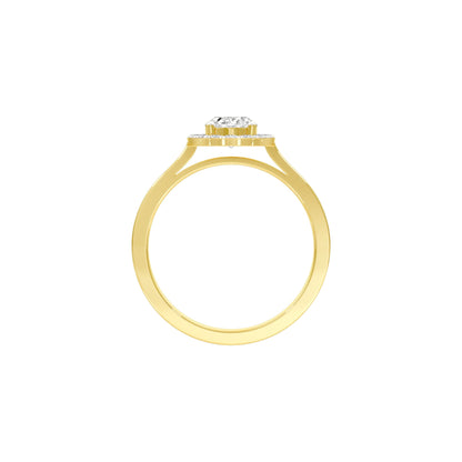 Flawless Femme Diamond Engagement Ring 18 KT / Yellow Gold / 22