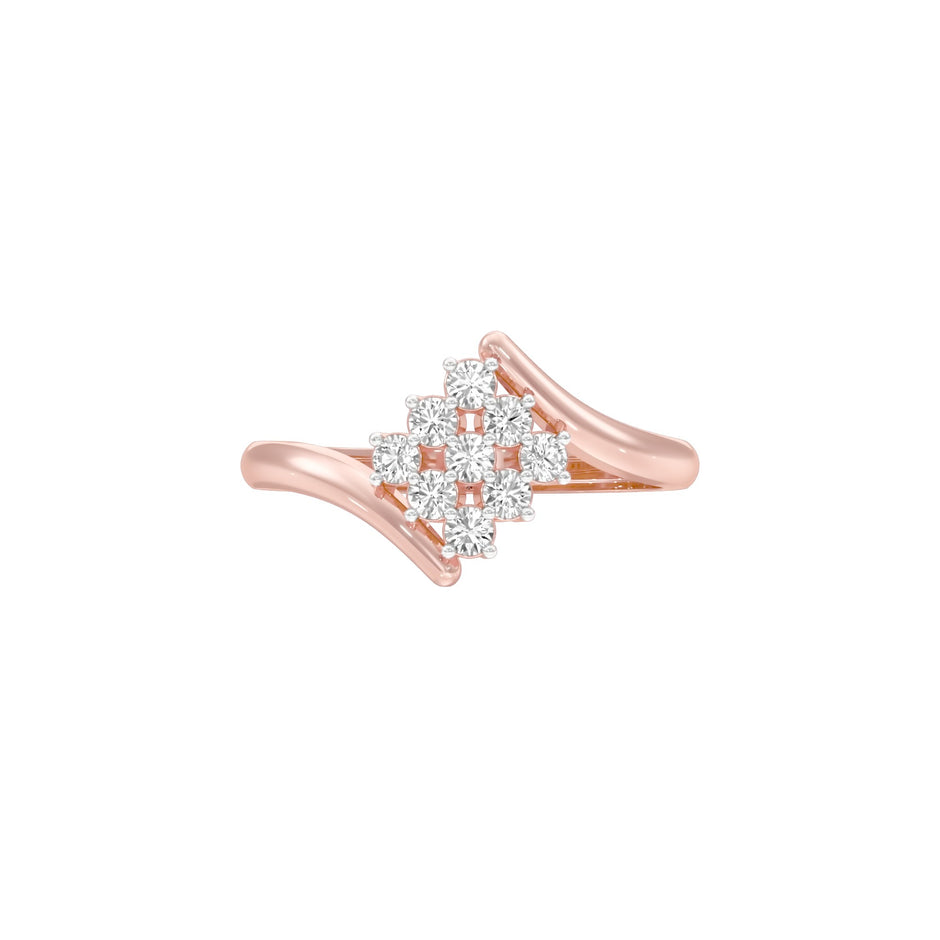 Luxe in Circles Diamond Ring 18 KT / Rose Gold / 22