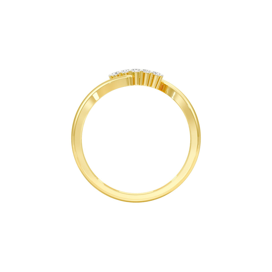 Luxe in Circles Diamond Ring 18 KT / Yellow Gold / 22
