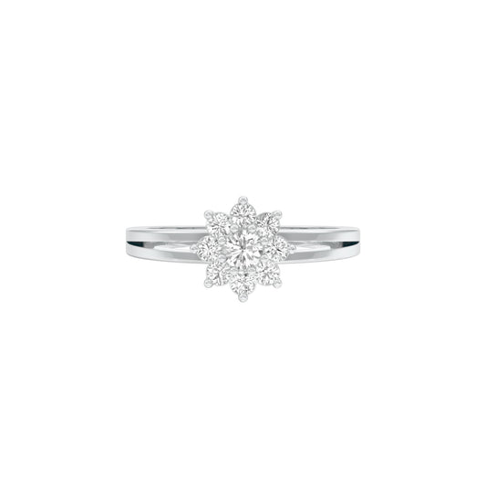 Morning Spark Diamond Ring 18 KT / White Gold / 22