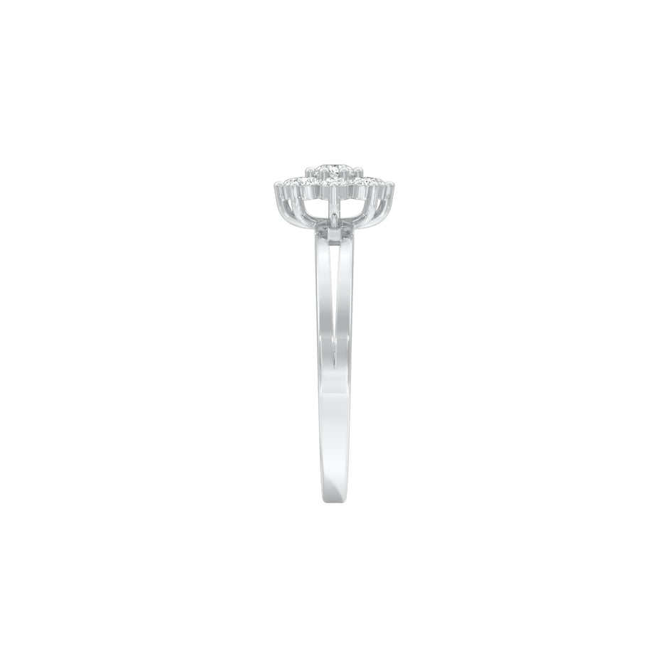 Morning Spark Diamond Ring 18 KT / White Gold / 22