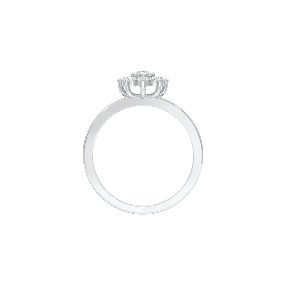 Morning Spark Diamond Ring 18 KT / White Gold / 22