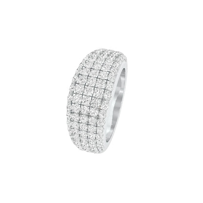 Sparkle & Sip Diamond Cocktail Ring 18 KT / White Gold / 22