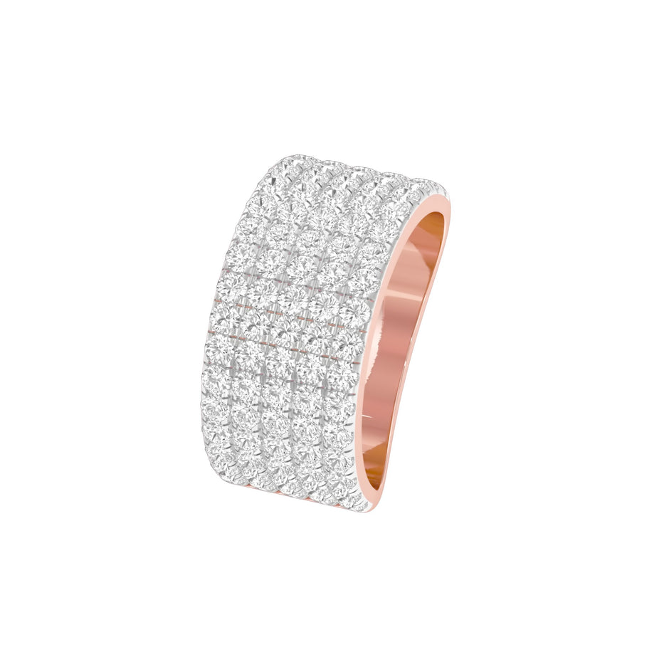Glamour Night Cocktail Ring 18 KT / Rose Gold / 22