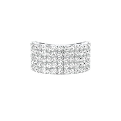 Glamour Night Cocktail Ring 18 KT / White Gold / 22