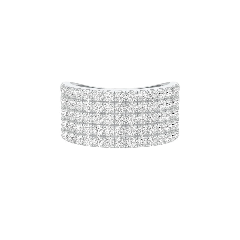 Glamour Night Cocktail Ring 18 KT / White Gold / 22